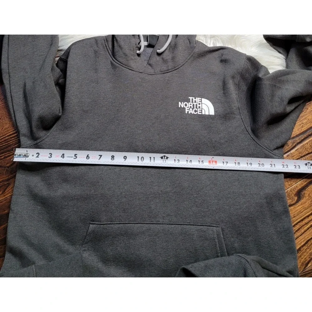The North Face Pullover Hoodie Men's Size Medium Gray Big Logo